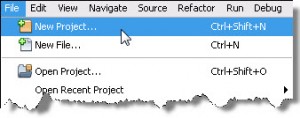 File > New Project