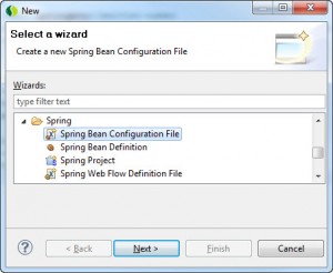 Criando um arquivo de configuração do Spring