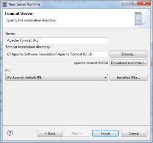 Figura 6 – Local da instalação do Apache Tomcat