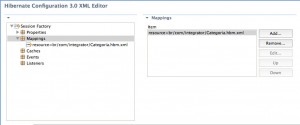 Figura 20 – Detalhe de Mappings com o arquivo Categoria.hbm.xml adicionado