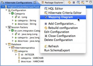 Figura 23 – Acessando Mapping Diagram no menu de contexto