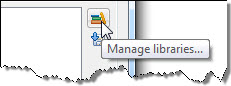 Figura 5 – Seleção de Manage libraries