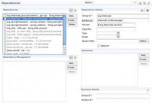 Figura 12 – A dependência do Hibernate