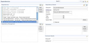 Figura 17 – A dependência da biblioteca orm do Spring Framework