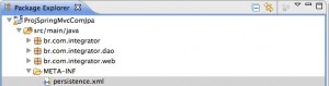 Figura 20 – Localização do arquivo persistence.xml dentro de META-INF