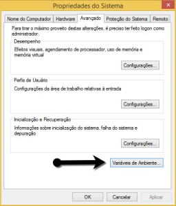 Figura 2 – Guia Avançado em Propriedades do Sistema